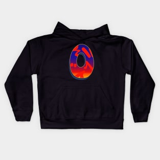 Letter O - Night Sky Kids Hoodie